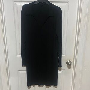 Ambiance Classic Black Long Sleeve Dress